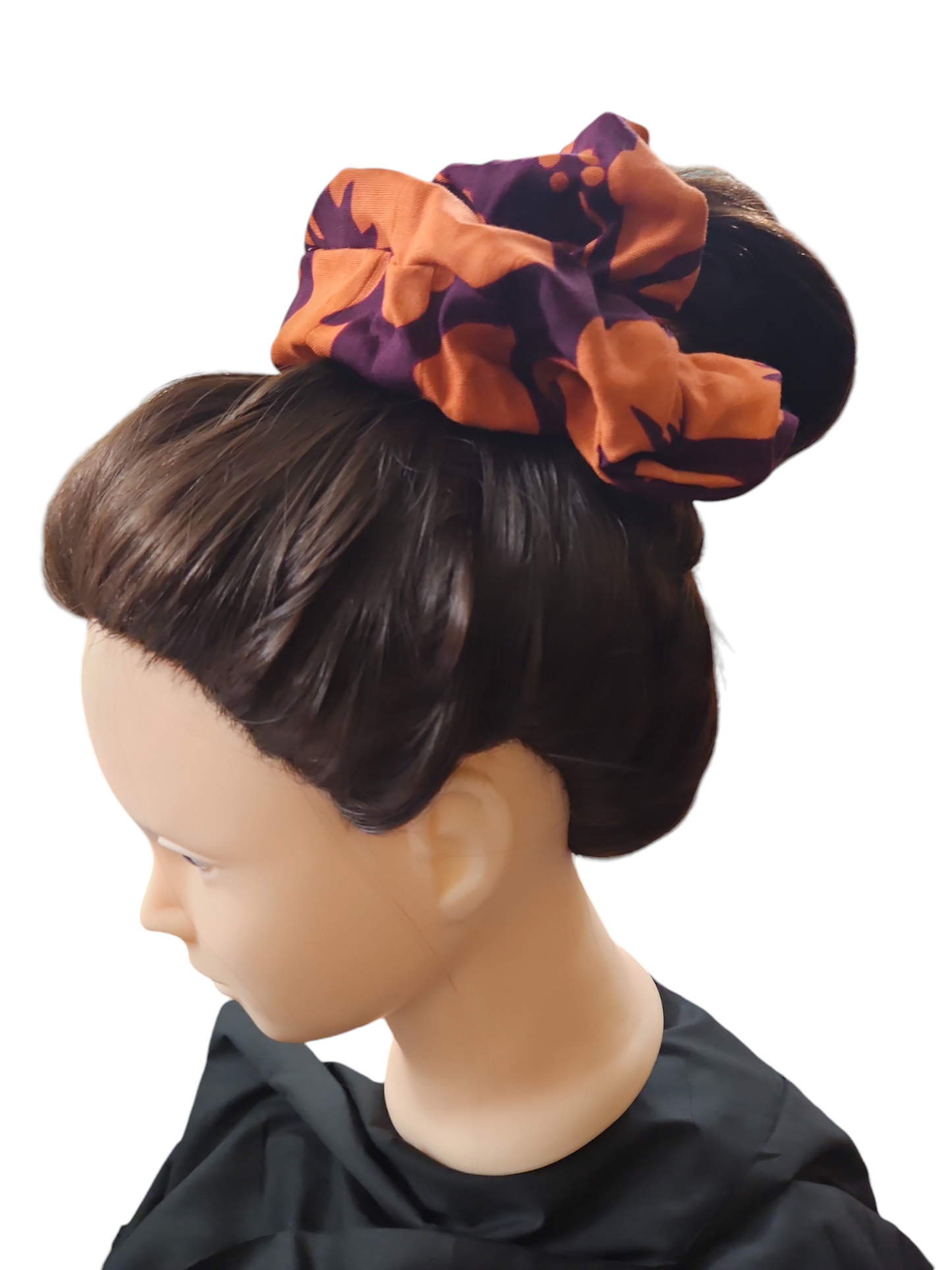 Orange/Maroon Hibiscus-XL